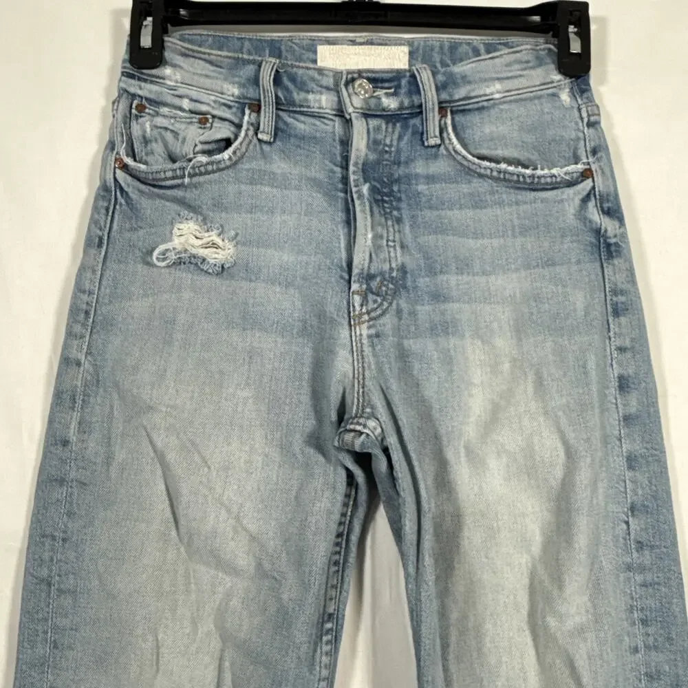 Mother Superior The Tomcat Jeans Size 25 Distressed Button Fly In The Confession